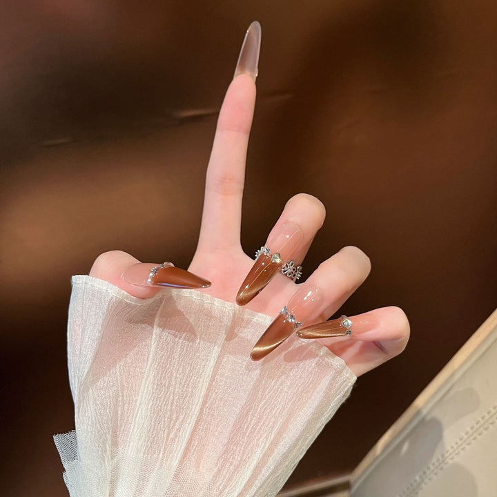 Glamouröse Lange Stiletto Press-On Nagelverlängerungen Karnz 1787316087
