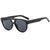 Damen modische Katzenaugen-Sonnenbrille im eleganten Tortoise-Look Karnz