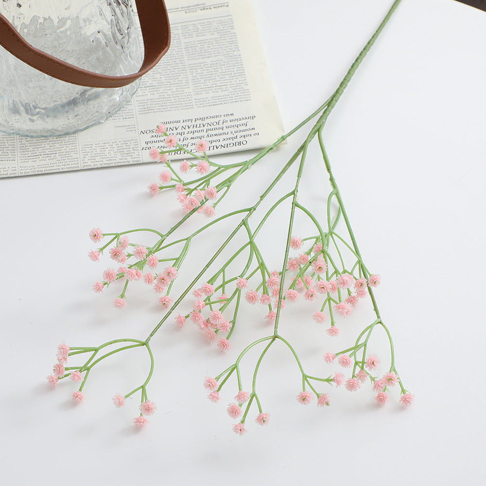 Dekorativer Kunstblütenzweig mit feinen lila Blüten Karnz