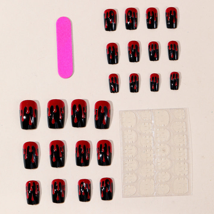 Stylisches Gothic Nagelkunst Set Karnz