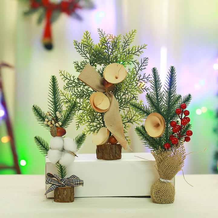 Dekorative Mini Weihnachten Tannenbaum Karnz