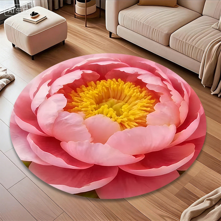 3D Blumen-Themen Teppich