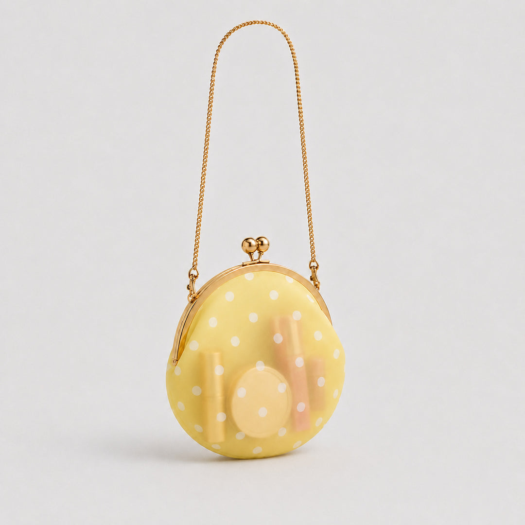 Elegante gepunktete Clutch-Handtasche