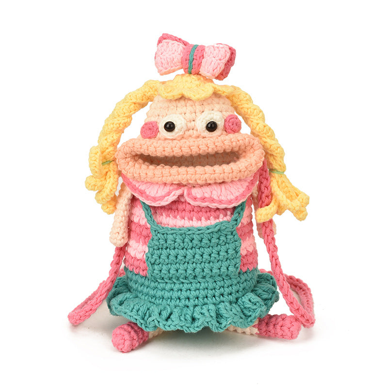 Häkel Charakter Mini Rucksack