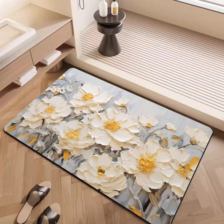 Luxuriöse strukturiertes Blumenteppich Karnz