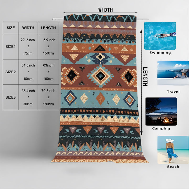 Luxuriöses Übergroßes Strandtuch Karnz