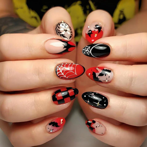 Halloween Kunstnagelset für kreative Nagelgestaltung Karnz