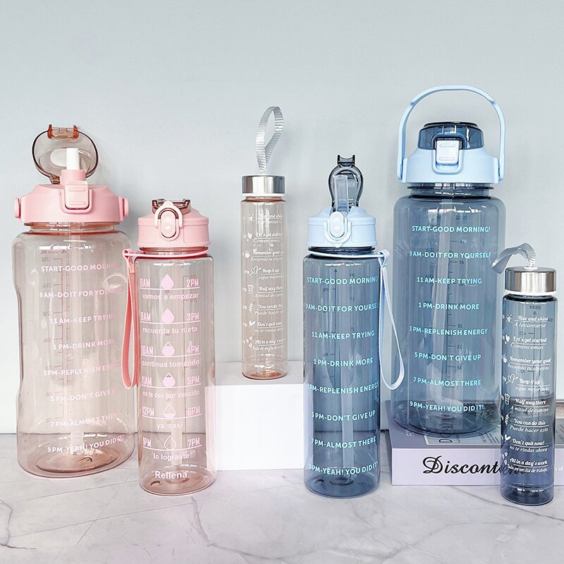 Damen Wasserflasche mit Motivationsdruck Karnz