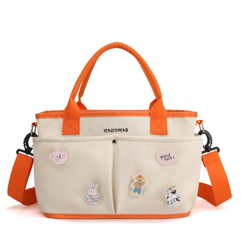 Multi-Taschen Blumenmuster Tote Bag Karnz