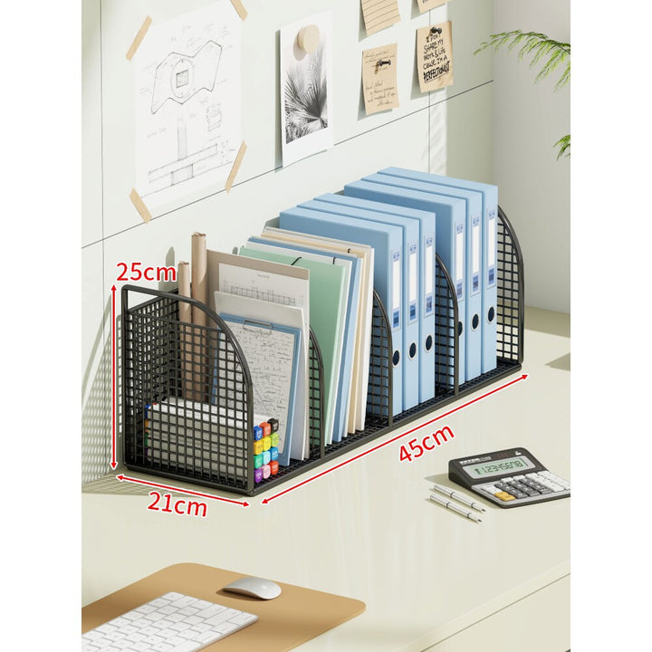 Multi-Tier Winkel Metallnetz Desktop Datei- und Ordnerorganisator