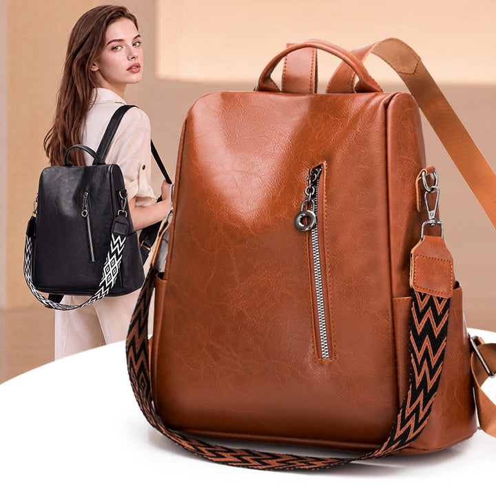 Vintage Leder Rucksack Karnz