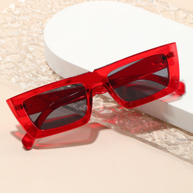 Damen modische quadratische Designer-Sonnenbrille mit polarisierten Gläsern Karnz