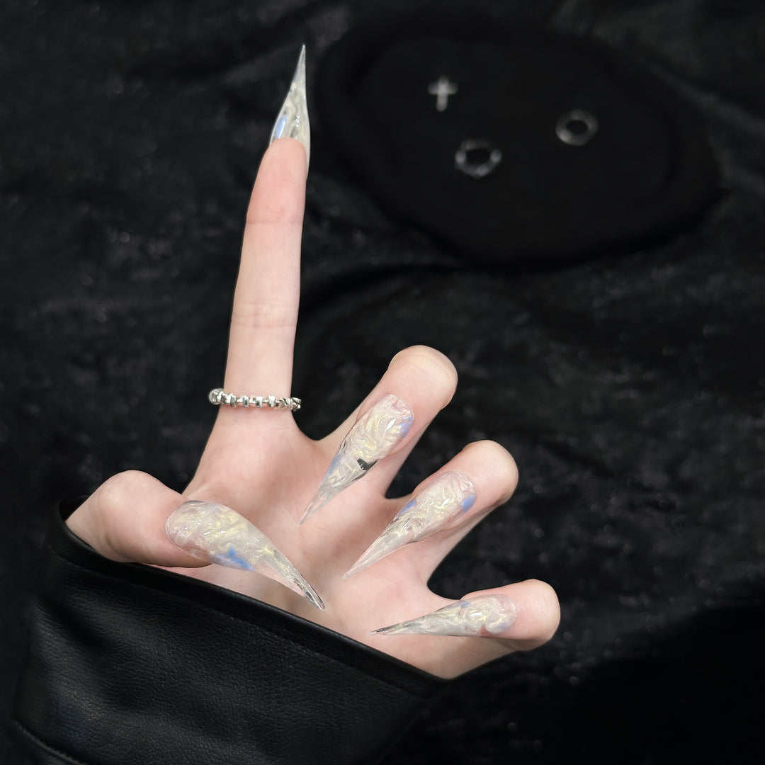 Künstlerische Stiletto Press-On Nägel  1791254987