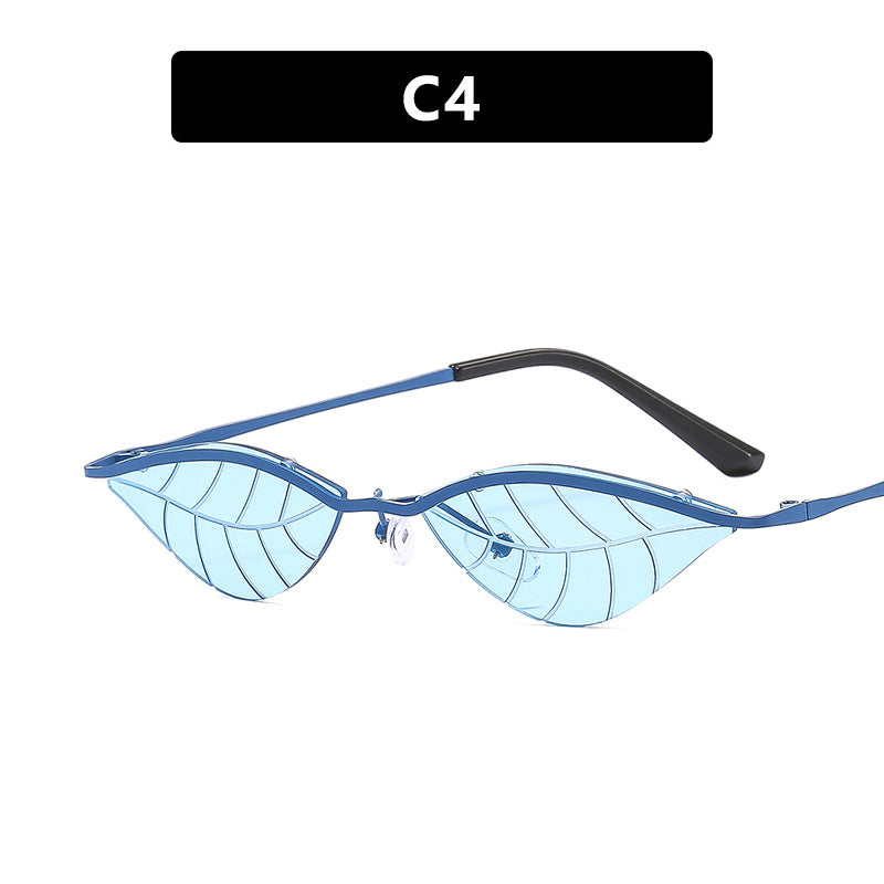 Damen Cat-Eye Sonnenbrille mit innovativem Blattdesign Karnz