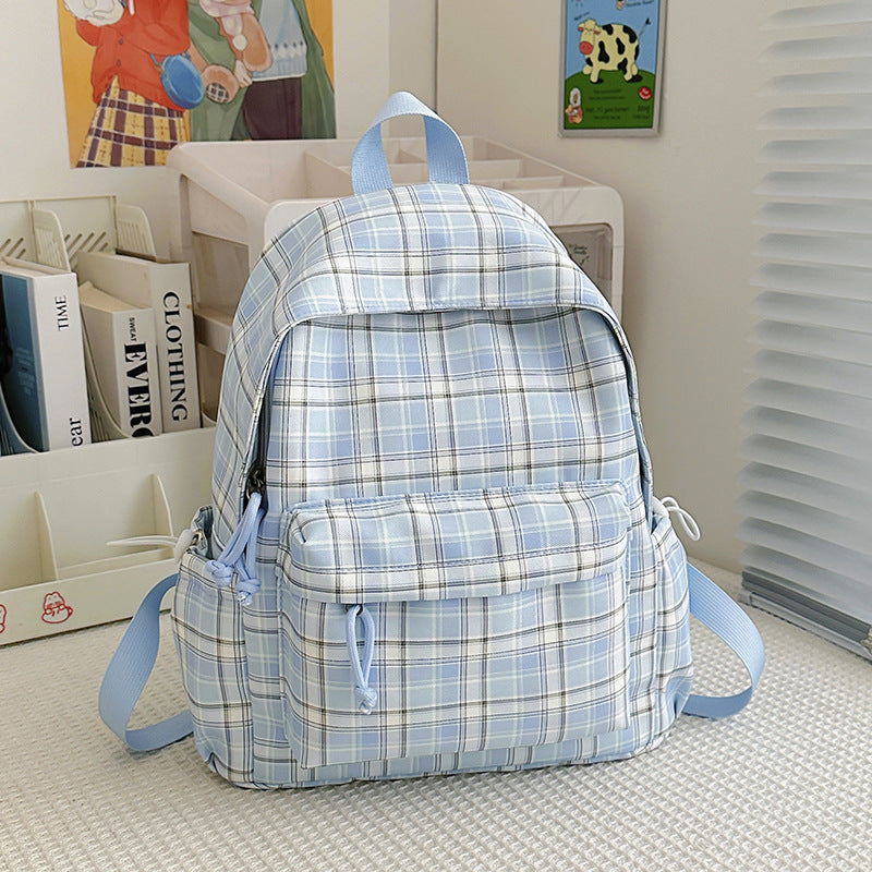 Stylische Karomuster-Rucksack Karnz
