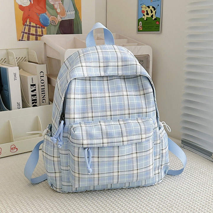 Stylische Karomuster-Rucksack Karnz