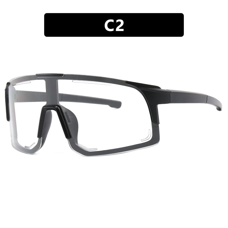 Damen sportliche Sonnenbrille mit integriertem UV-Schutz und großem Sichtfeld Karnz