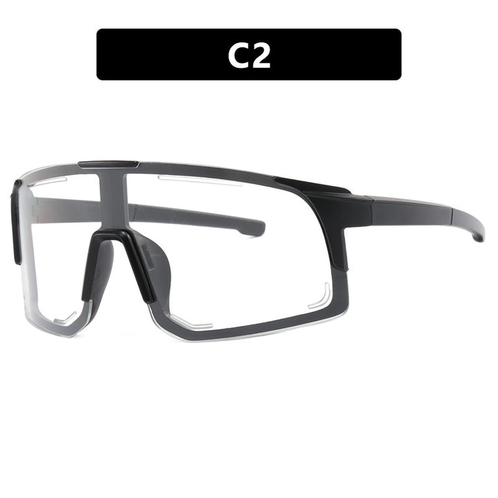 Damen sportliche Sonnenbrille mit integriertem UV-Schutz und großem Sichtfeld Karnz