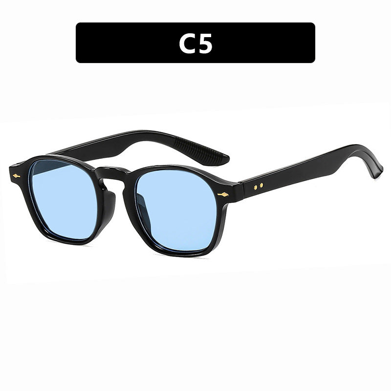Damen modische rechteckige Brille mit transparentem Rahmen Karnz