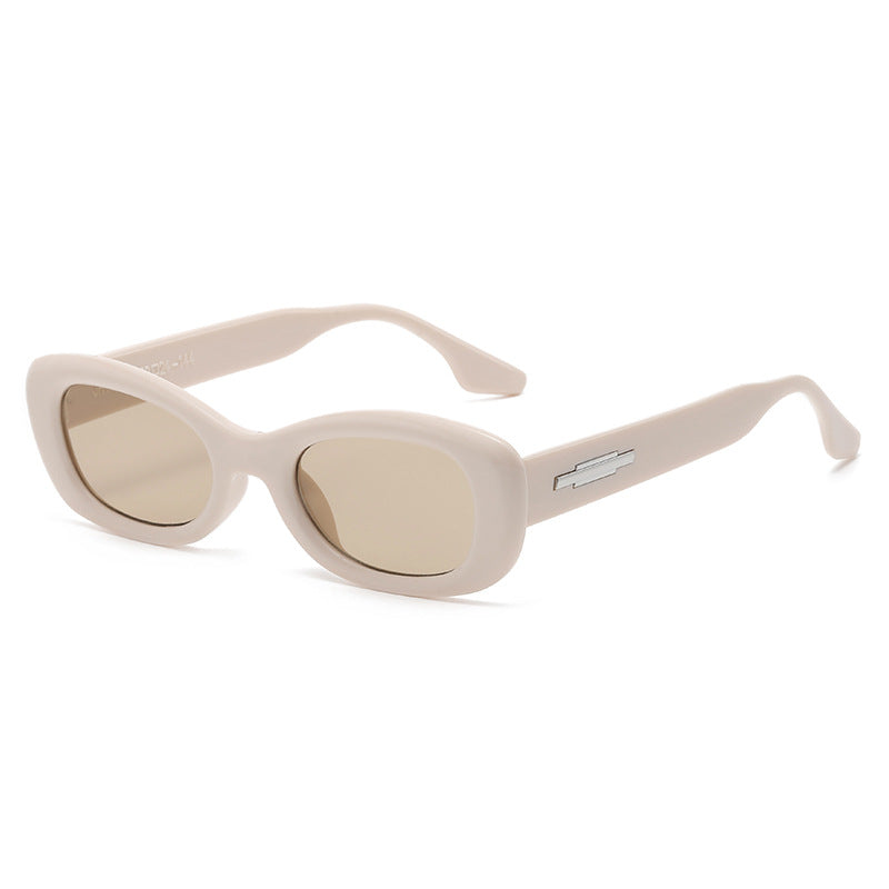 Damen modische Sonnenbrille mit ovaler Rahmenform und UV-Schutz Karnz