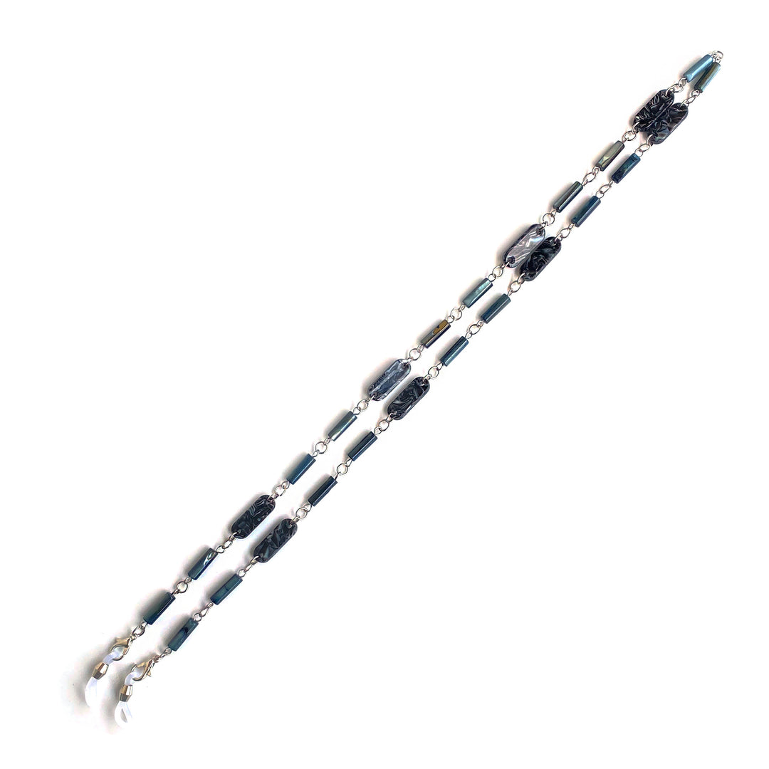 Elegante Edelstein Brille Kette Karnz