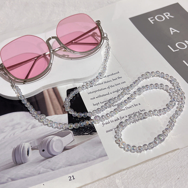Mehrschichtige Perlen Eyewear Kette Karnz