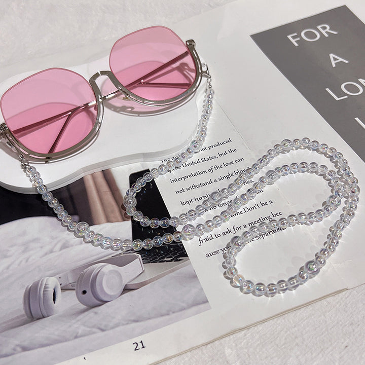 Mehrschichtige Perlen Eyewear Kette Karnz