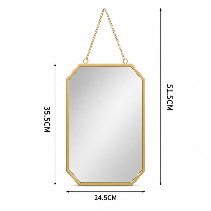 Eleganter achteckiger Wandspiegel