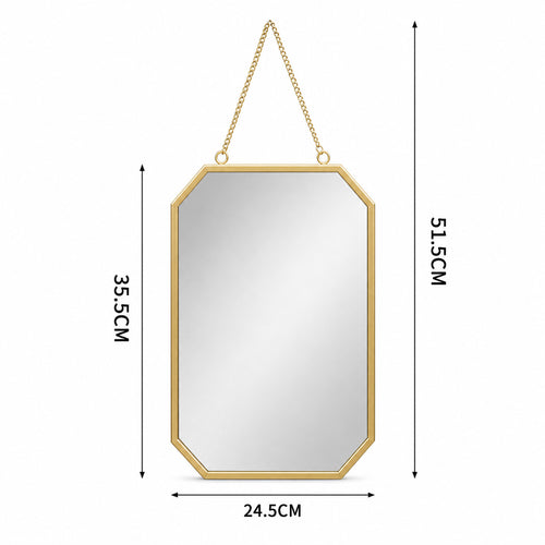Eleganter achteckiger Wandspiegel