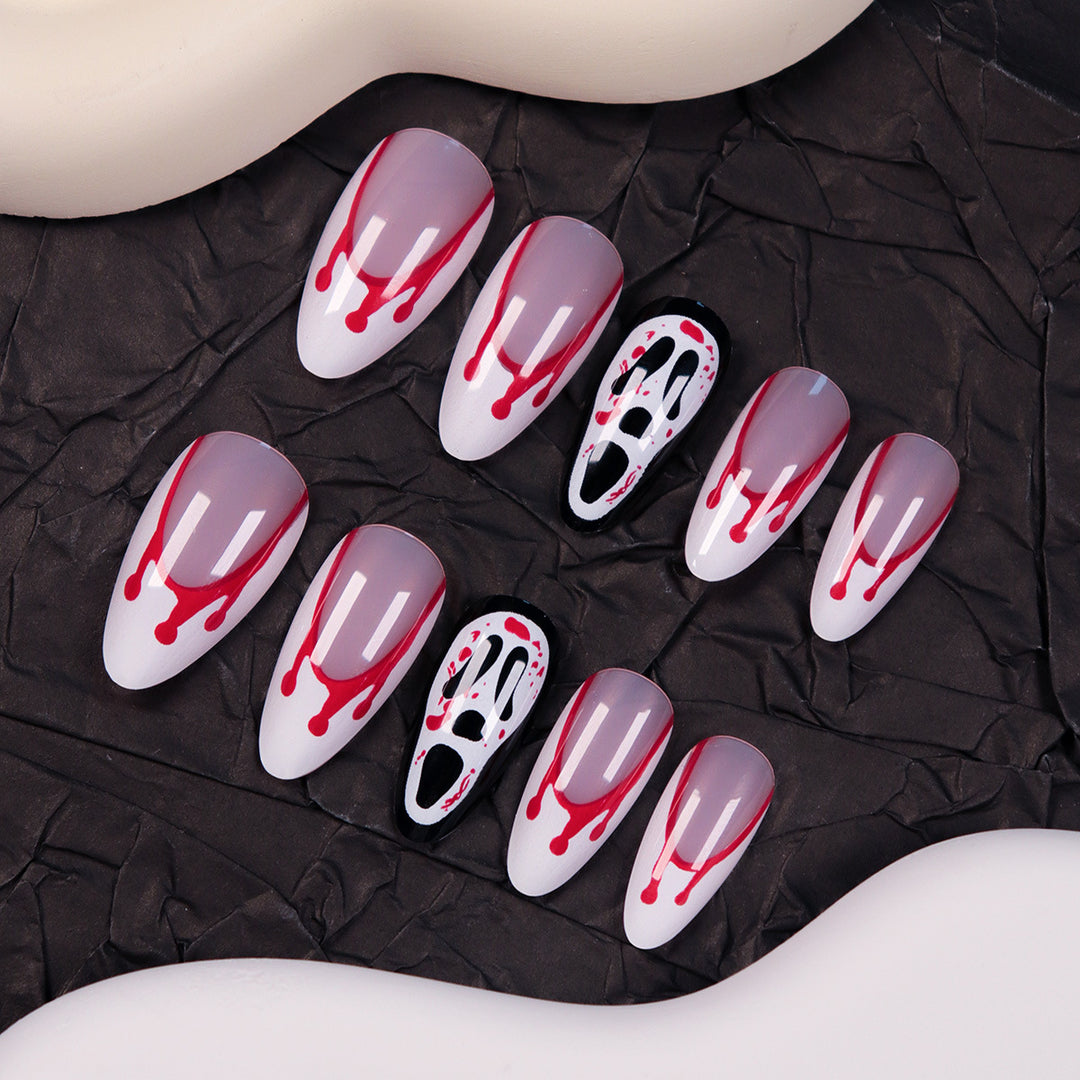 Künstlerisches Horror-Thema Press-On Nail Set Karnz