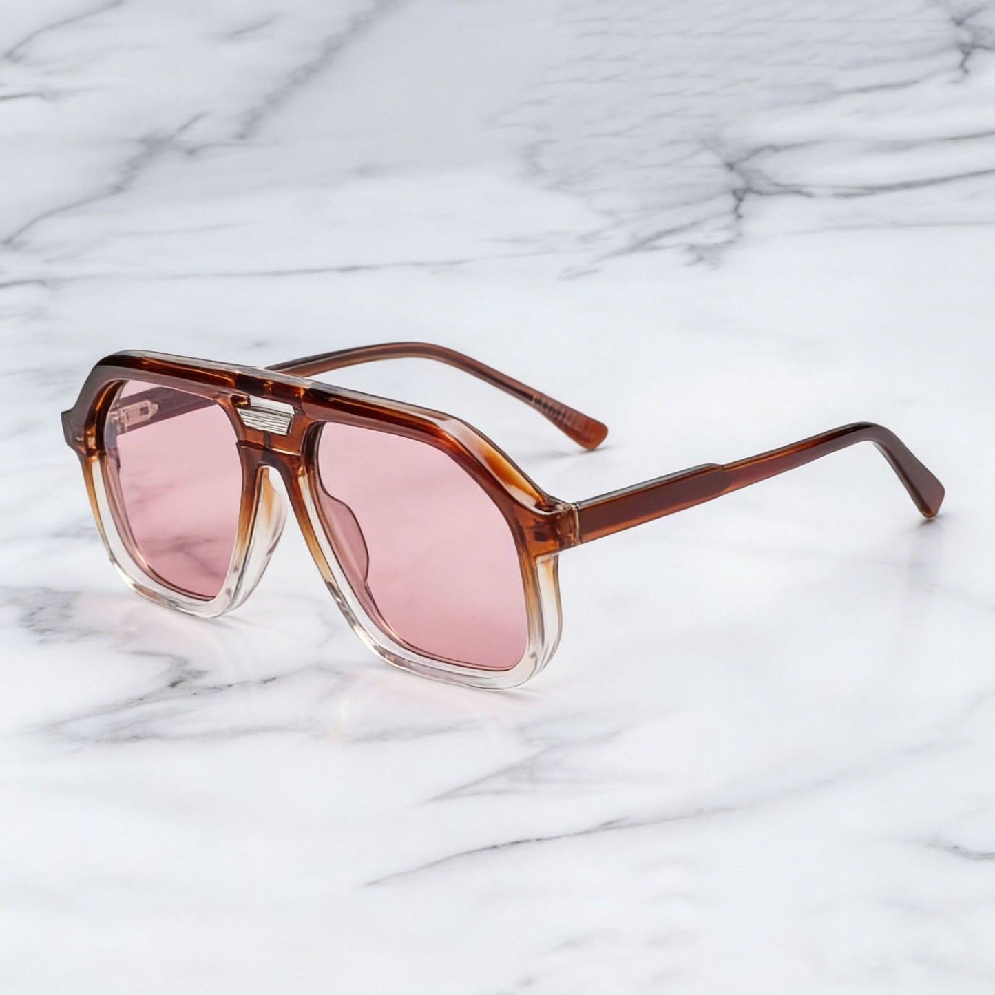 Damen modische Sonnenbrille im einzigartigen, geometrischen Design Karnz
