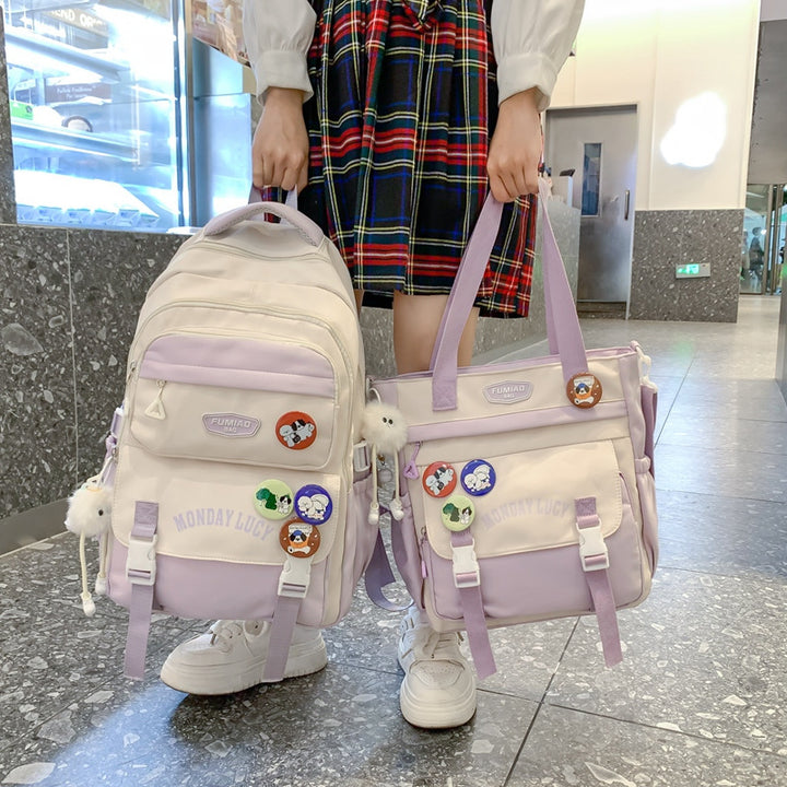 Verspielter Grafik-Rucksack Karnz
