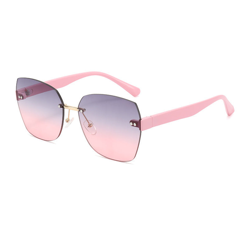 Damen Modische Schildpatt-Sonnenbrille mit goldenen Akzenten Karnz