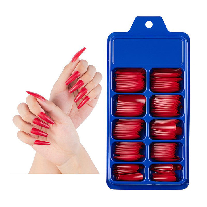 Premium Lange Stiletto Press-On Nagelkit Karnz