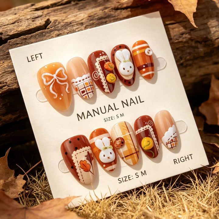 Saisonale Themen Druck-Nagelkunst Set