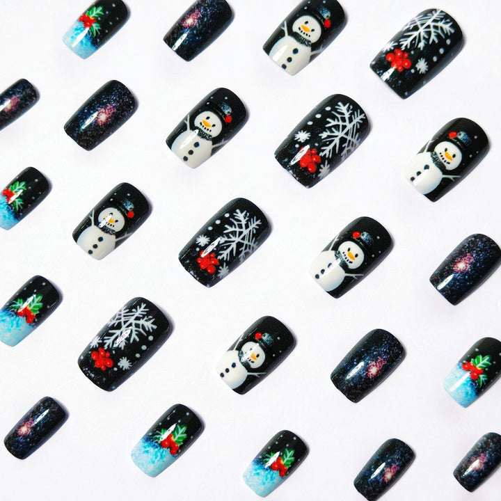 Winterliche Nagelkunst Karnz
