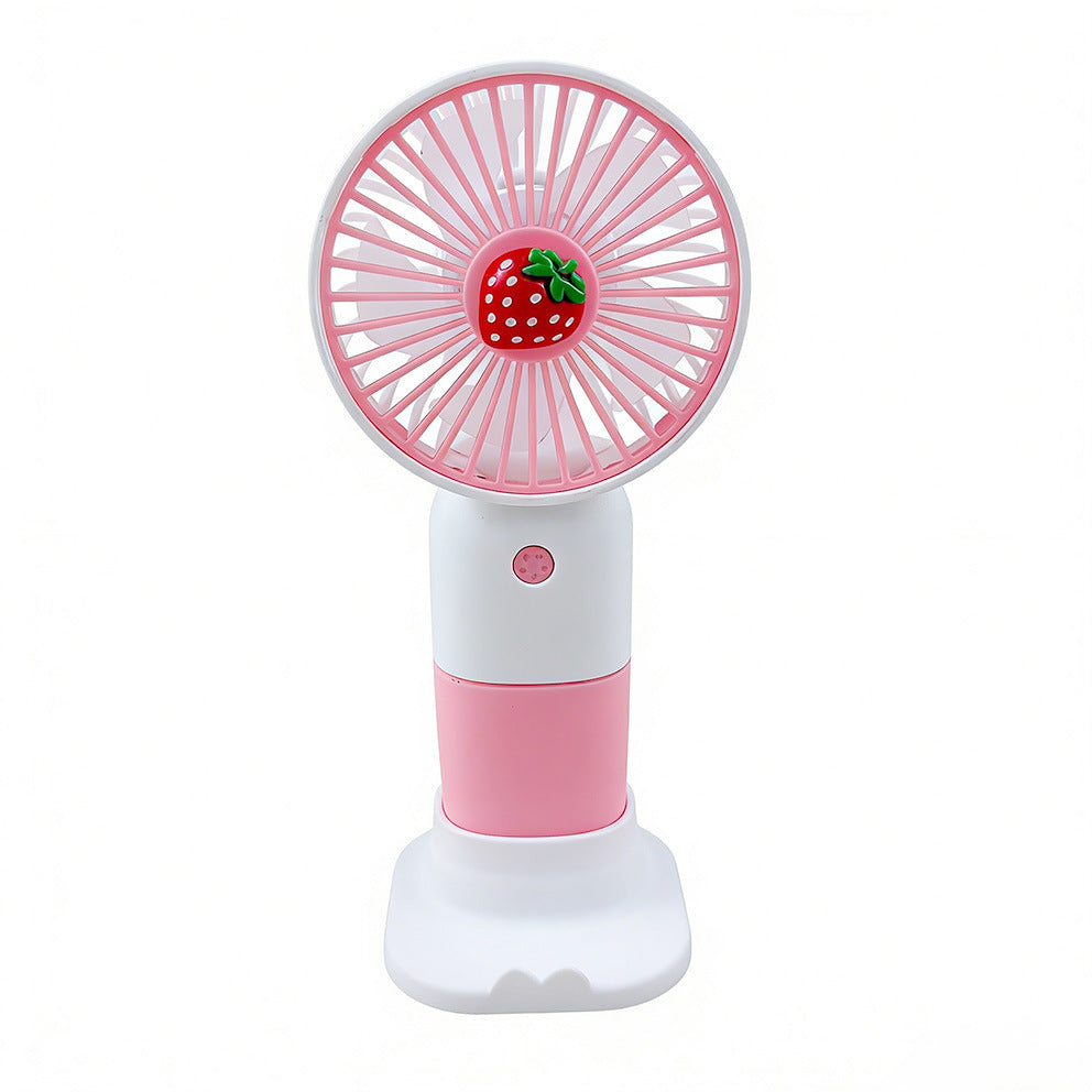 Damen tragbarer Mini-Handventilator mit doppelter USB-Ladefunktion Karnz