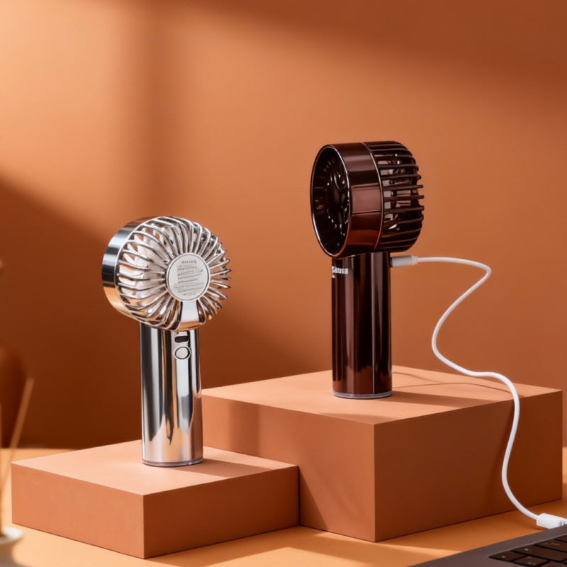 Damen tragbarer Sprühventilator mit USB-Anschluss und ergonomischem Griff Karnz