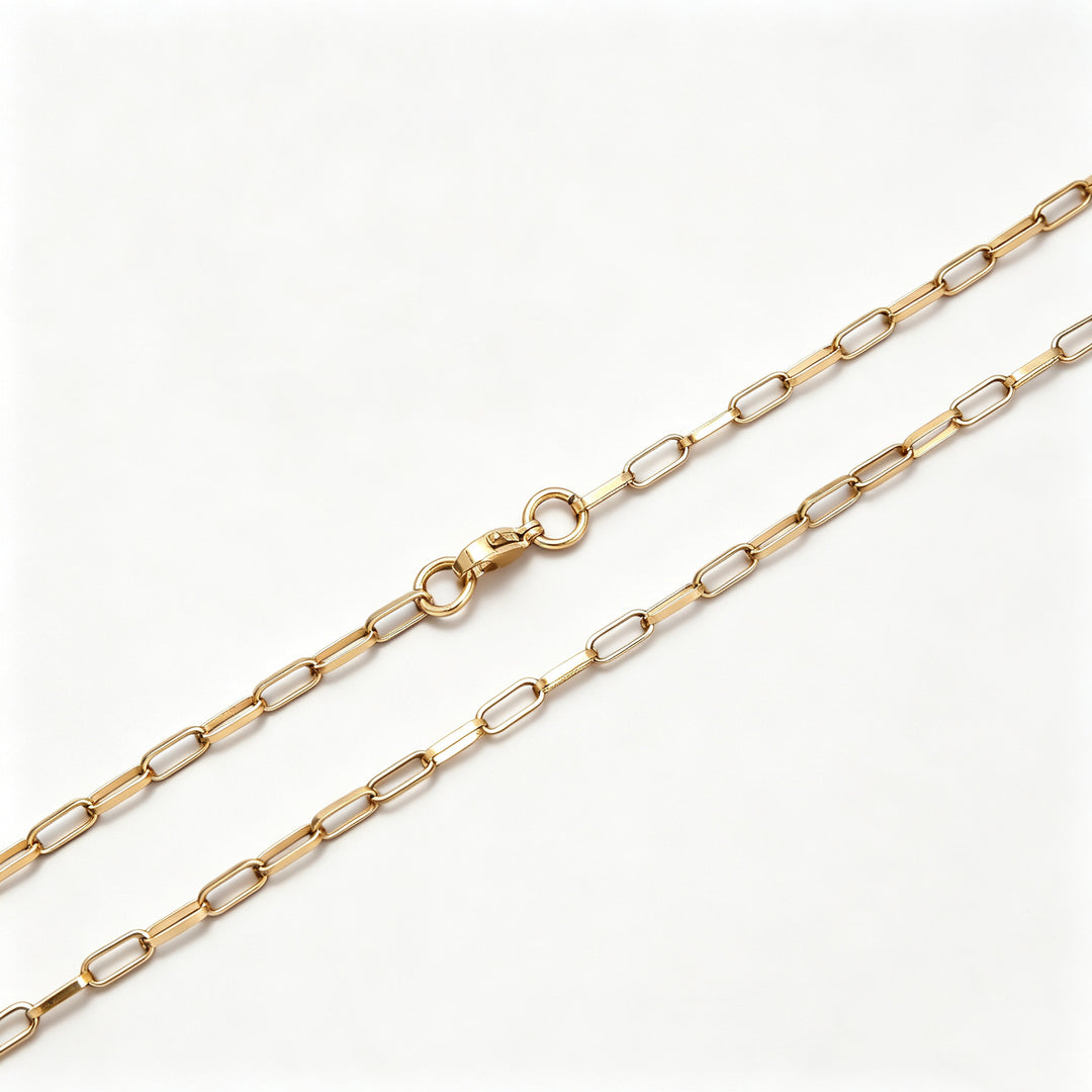 Elegante offene Gliederkette Halskette Karnz
