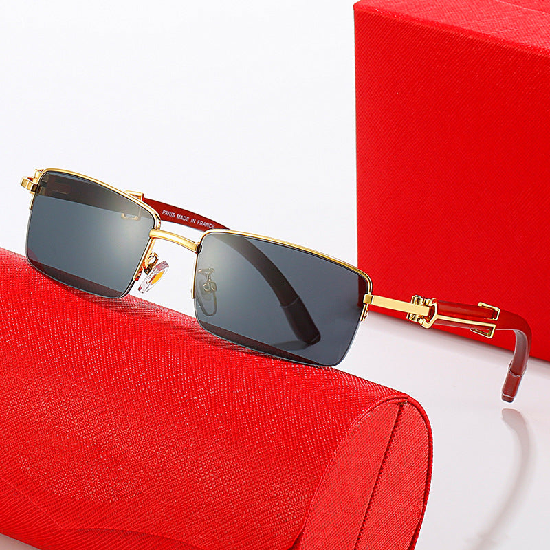 Damen modische Sonnenbrille mit elegantem Metallrahmen und hochwertigen Gläsern Karnz