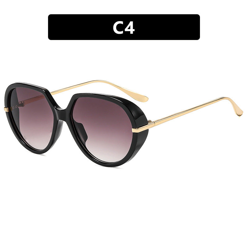 Damen Cat-Eye Sonnenbrille mit blendfreiem UV-Schutz und luxuriösem Metallrahmen Karnz