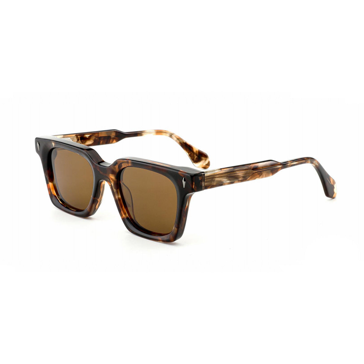 Damen klassische quadratische Sonnenbrille mit robustem Rahmen und UV-Schutz Karnz