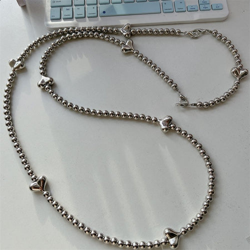 Stylische Herz-Akzent Perlen-Brillenband Karnz