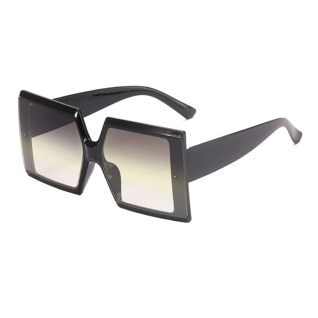 Damen oversized Sonnenbrille mit trendigem Leoprint Karnz