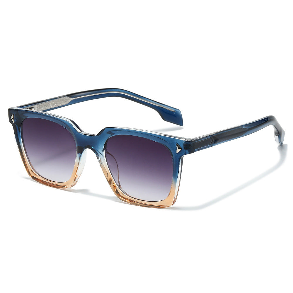 Retro-inspirierte übergroße geometrische Sonnenbrille Karnz