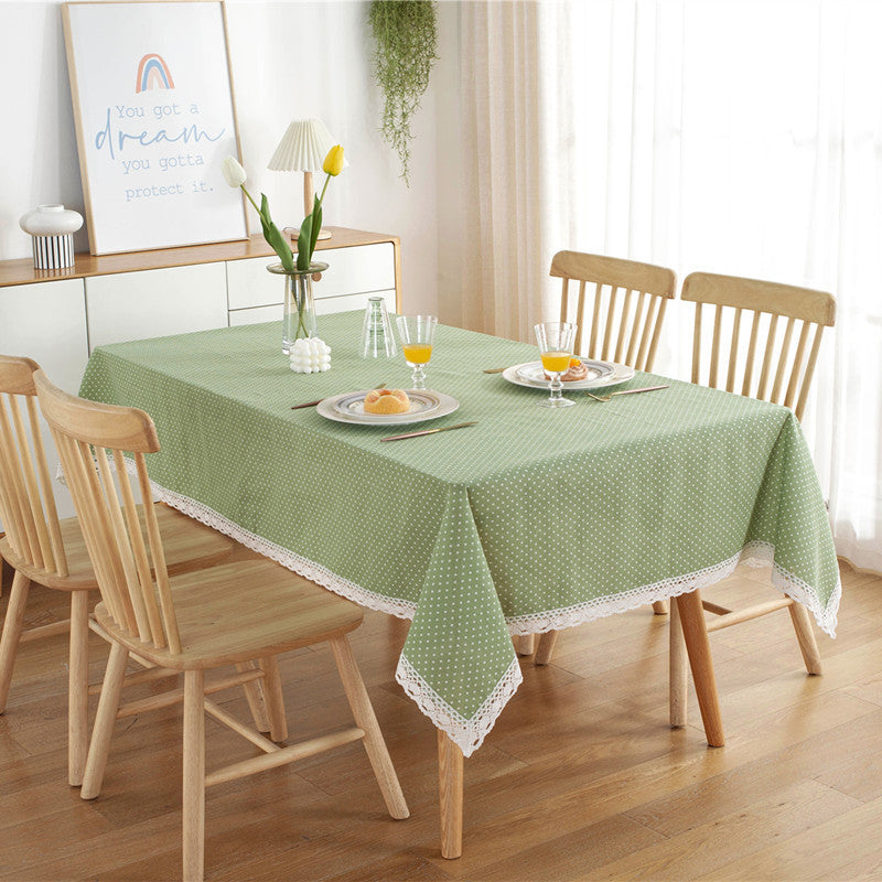 Punkte Spitze Trim Tischdecke