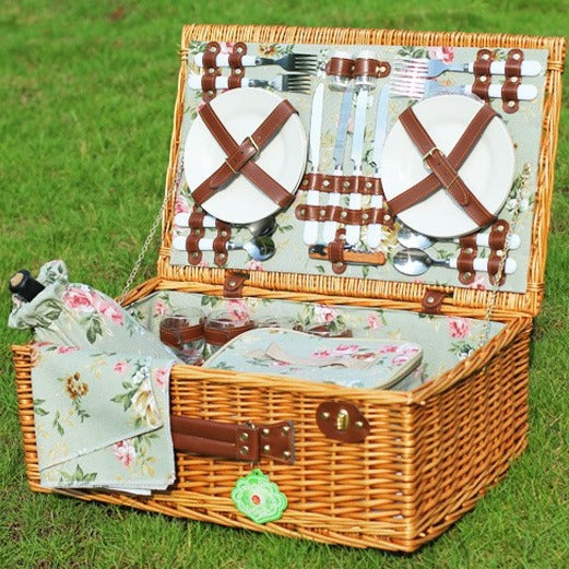Damen Picknickkorb mit umfangreicher Ausstattung Karnz