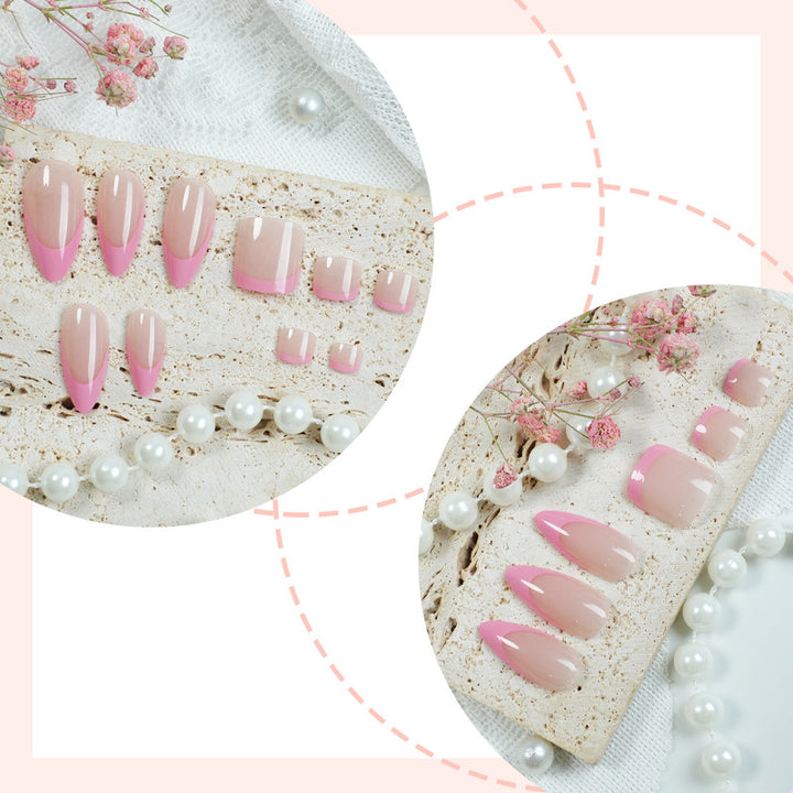 Premium Press-On Nagelset mit Ombre-Design Karnz