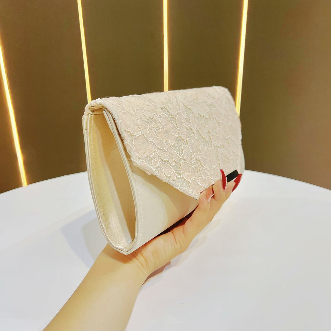 Elegante Florale Spitze Abend Clutch