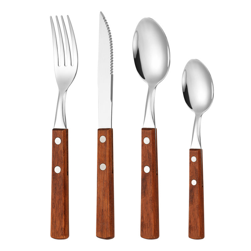 Dessertlöffel mit Ergonomischem Holzgriff Karnz